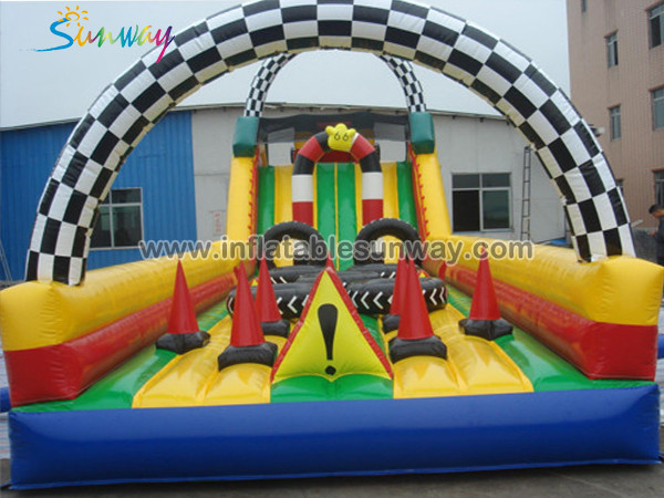 Inflatable cars obstacle-1